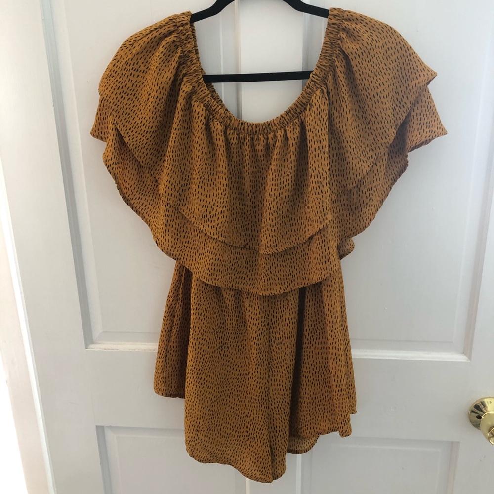 Vestique off the shoulder romper